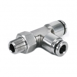 SPD04-01S1G Тройник Т-образный нерж G1/8 4мм