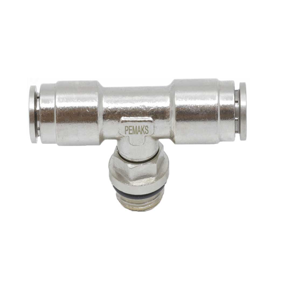 Тройник цанговый T-образный с резьбой PRBTO-1/8-8 Pemaks