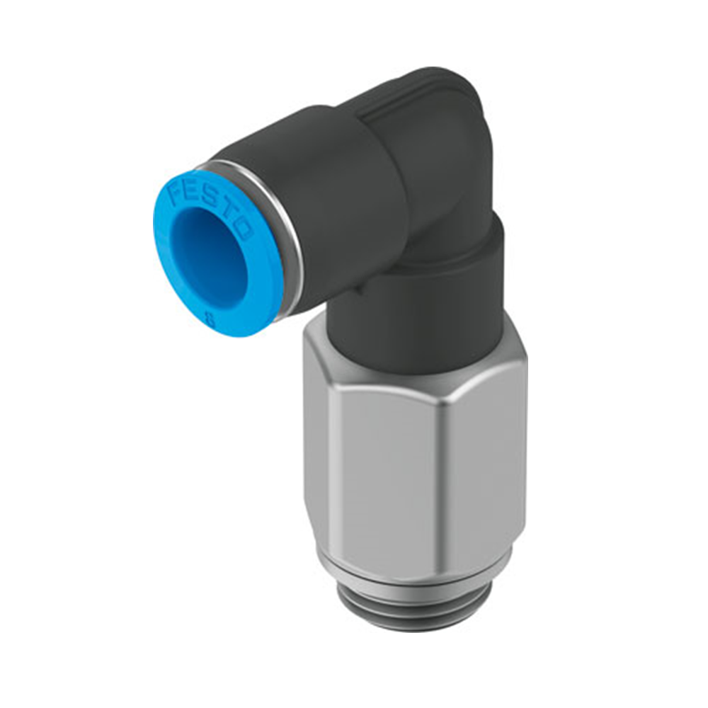 QSLL-G3/8-10 Угловой фитинг с цанговым зажимом, удлиненный
