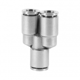 QM-UY-06-06 Фитинг тройник Y-образный, 6мм x 6мм x 6мм